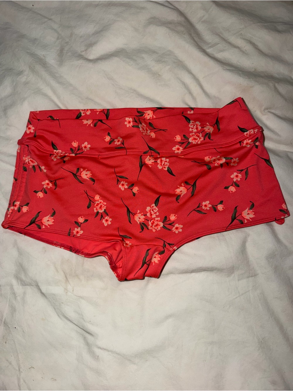 PINK Victoria's Secret Coral Pink Floral shorts